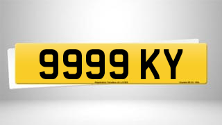 Registration 9999 KY
